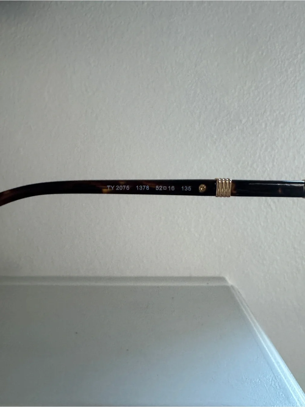 Tory Burch Tortoiseshell Optical Glasses with Gold Accents